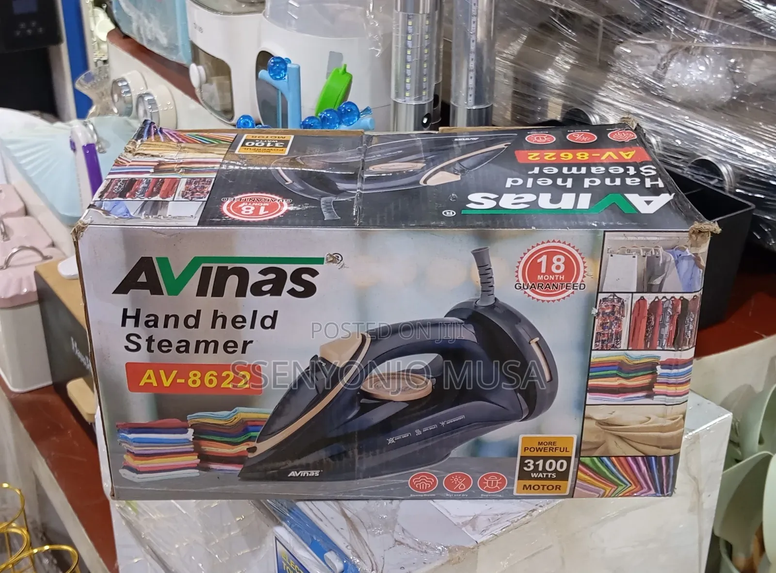Avinas Handheld Steam Iron Steamer Av-8622 – 3100w Powerful Ceramic.