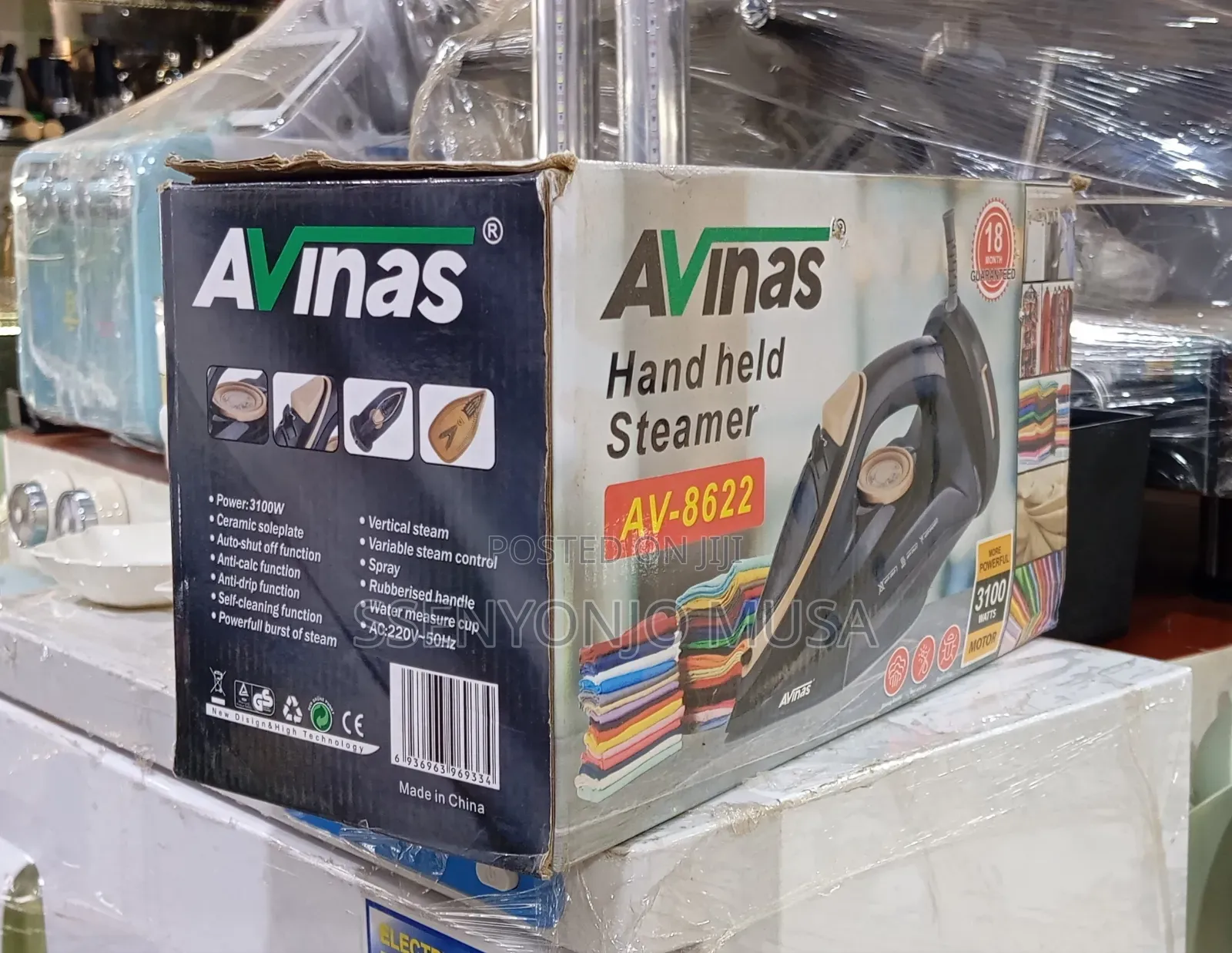 Avinas Handheld Steam Iron Steamer Av-8622 – 3100w Powerful Ceramic.