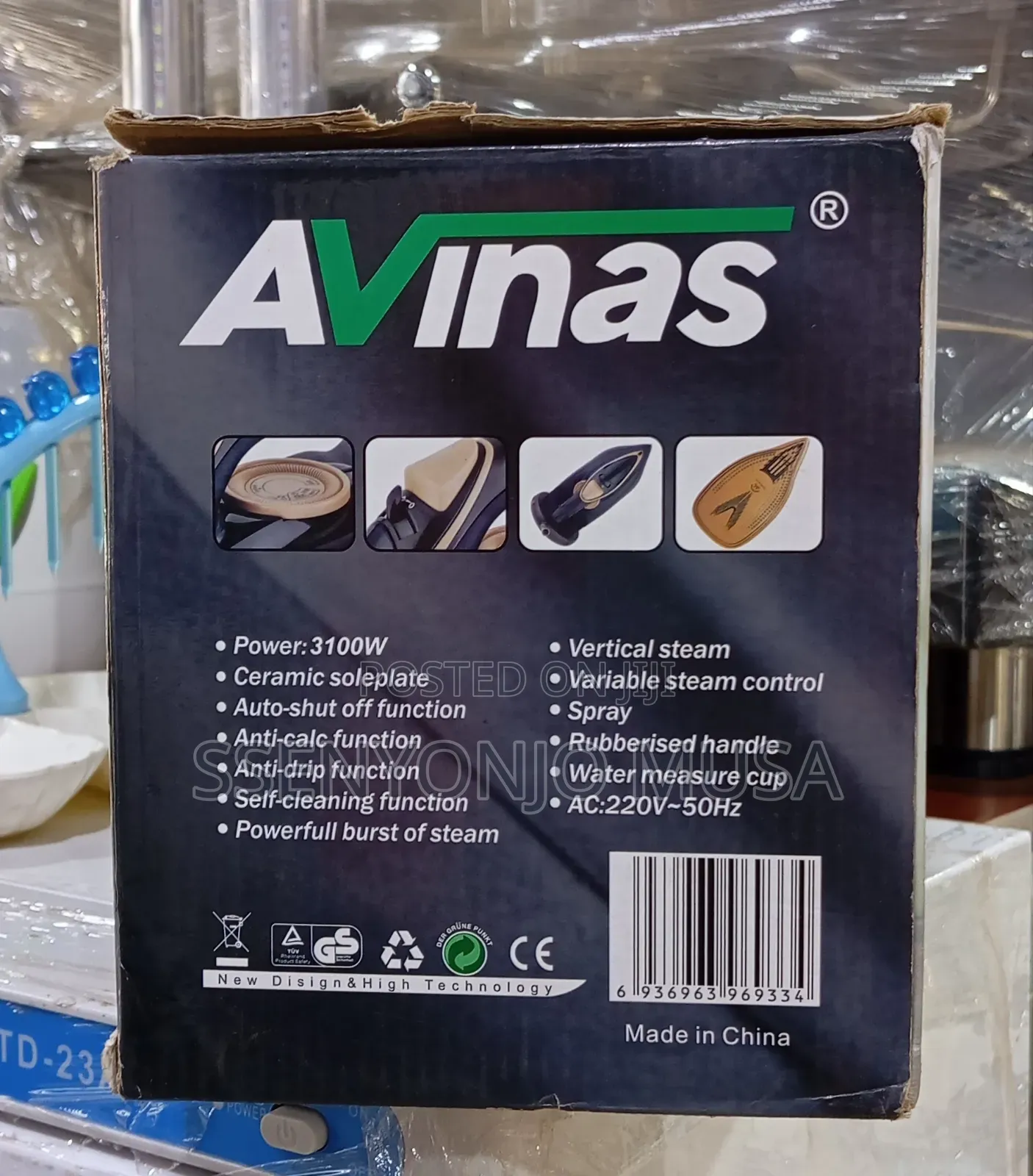 Avinas Handheld Steam Iron Steamer Av-8622 – 3100w Powerful Ceramic.