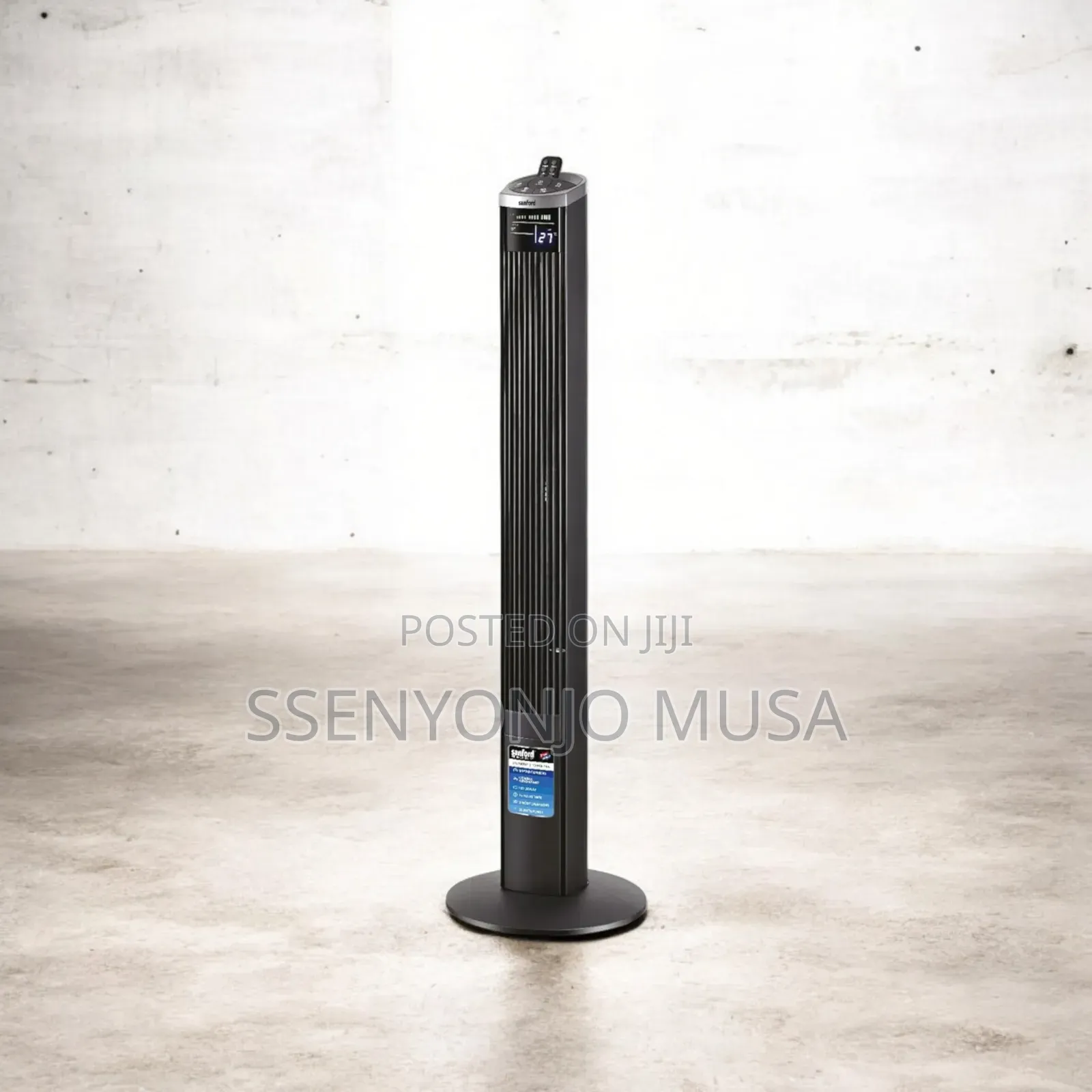 Sanford 46-Inch Tower Fan–55w Powerful Cooling Fan With Remote Control