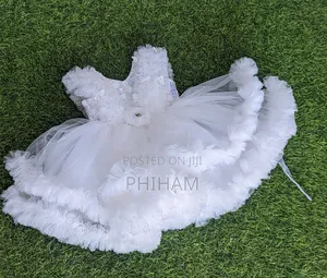 White Kids Party Dress(9m-4yrs)