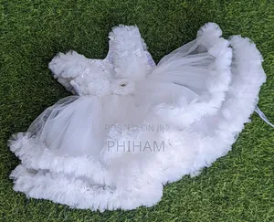White Kids Party Dress(9m-4yrs)