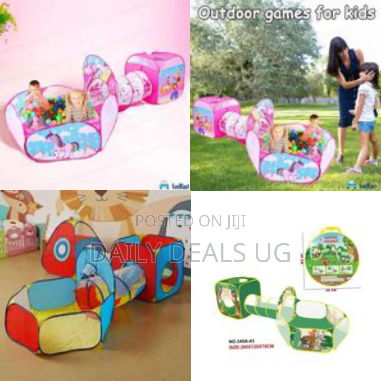 Jam Honey Jungle Animals 3 in 1 Combo Tunnel for Kids Tunnel Toys