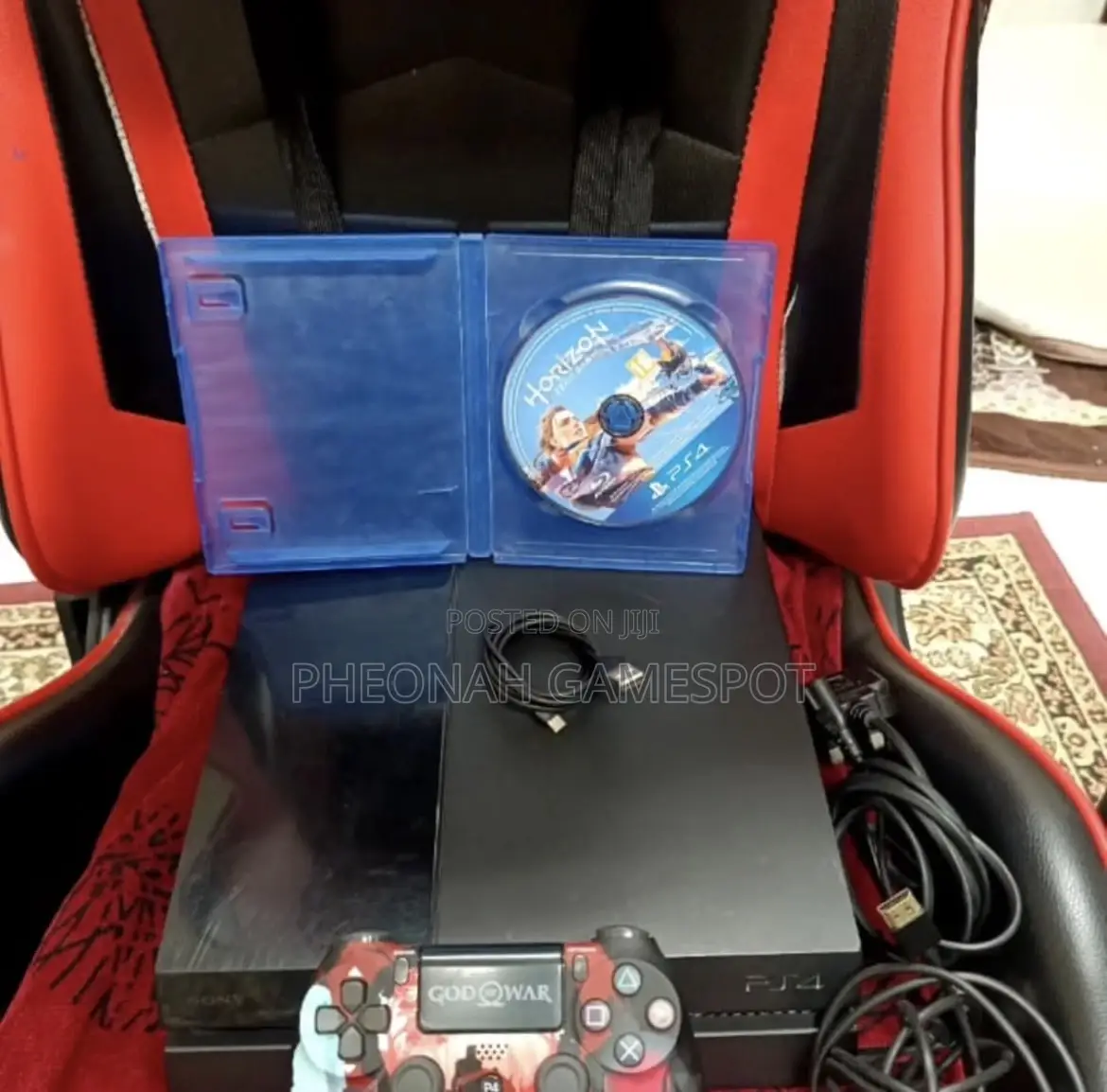 Ps4 Console With Two Controllers, 20 Games Installed, Plug and Play.