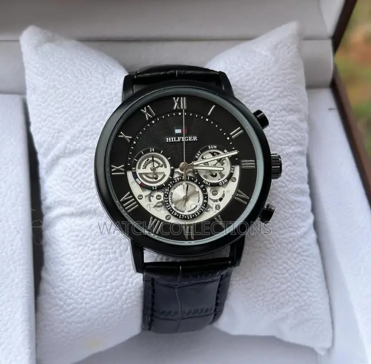 Hilfiger Leather Strap Watches