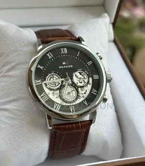 Hilfiger Leather Strap Watches