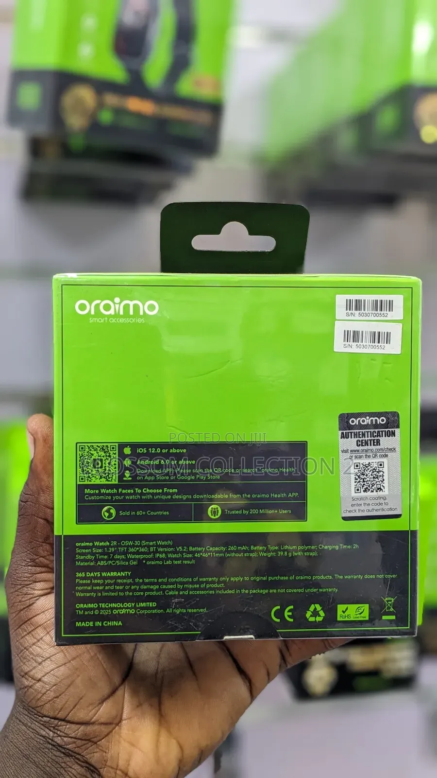Oraimo Watch 2r 1.39′′ TFT Ip68 Smart Watch