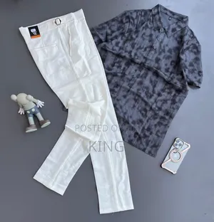 Doppest Beltless Pants and T-Shirt