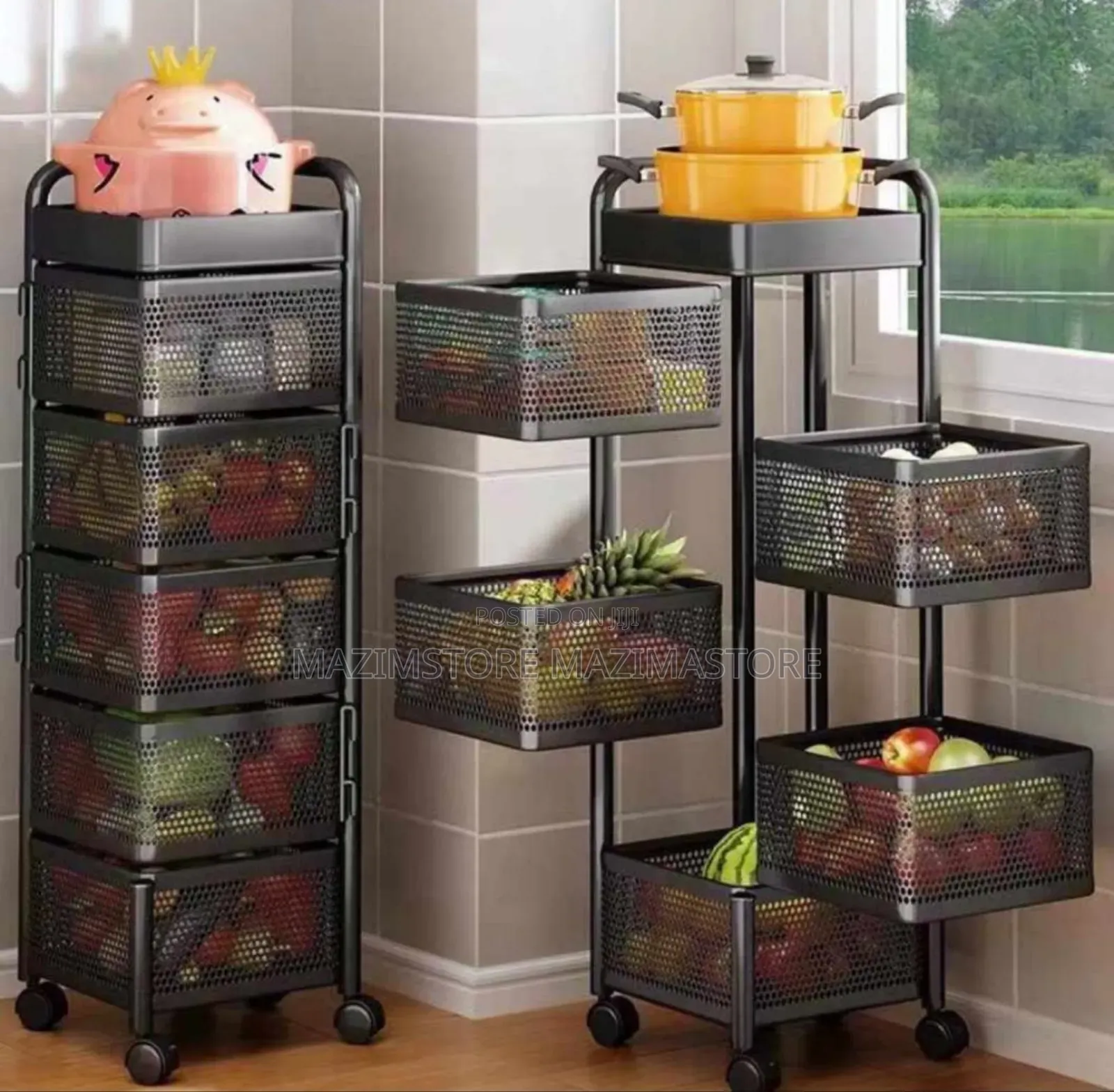 Rotating Kitchen Storage Racks