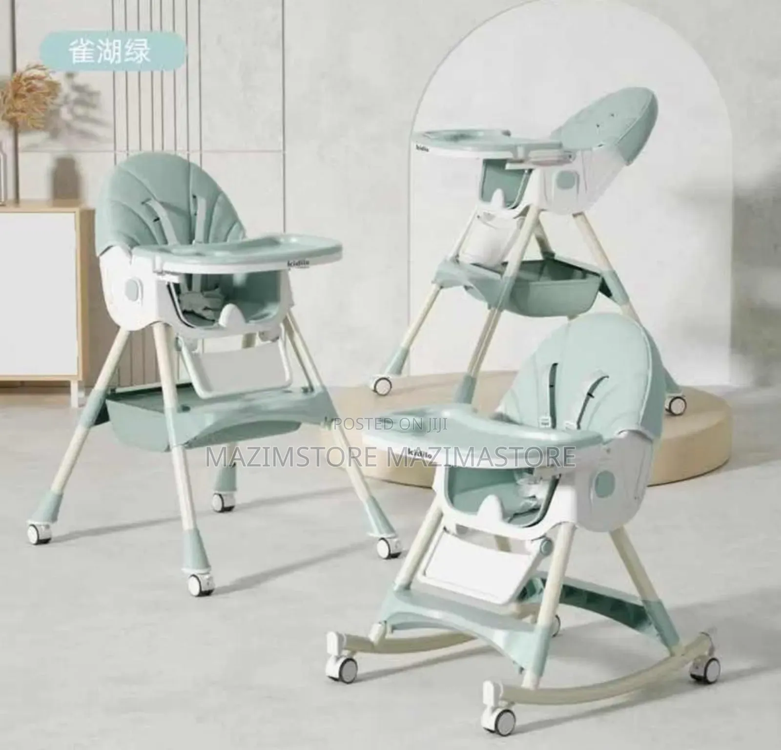 Kidilo 6-position Rectractable Foldable High Feeding Chair For Babies