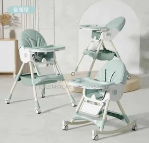 Kidilo 6-position Rectractable Foldable High Feeding Chair For Babies