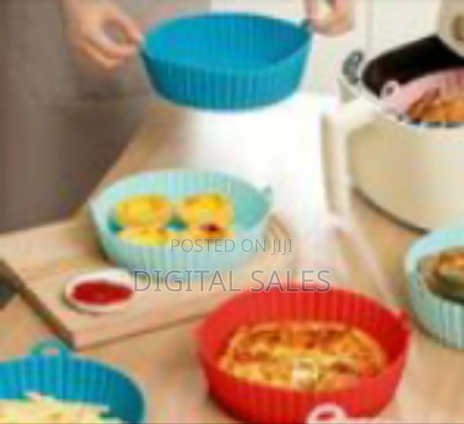 2 Pack of Air Fryer Silicone Liners Basket for 3-5 Qt