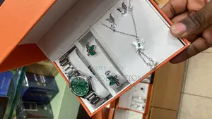 Women Watches With a Bracelet Necklace and Earrings