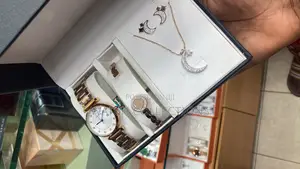 Women Watches With a Bracelet Necklace and Earrings