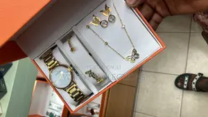 Women Watches With a Bracelet Necklace and Earrings