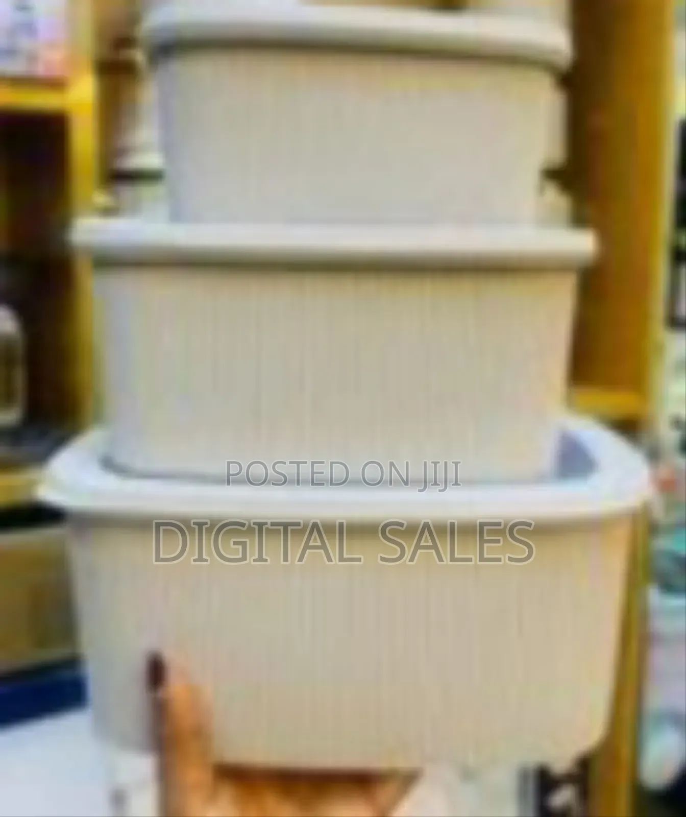 3 Piece of Food Preservation Box Fresh Keeping Freezer Food Plastic