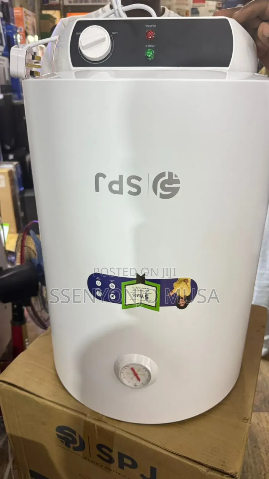 Spj 50l Electric Water Heater – 2000w Instant Heating, 30°–75°C.