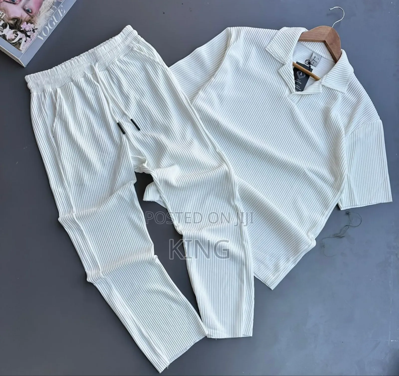 Charming Ribbed Casual Set