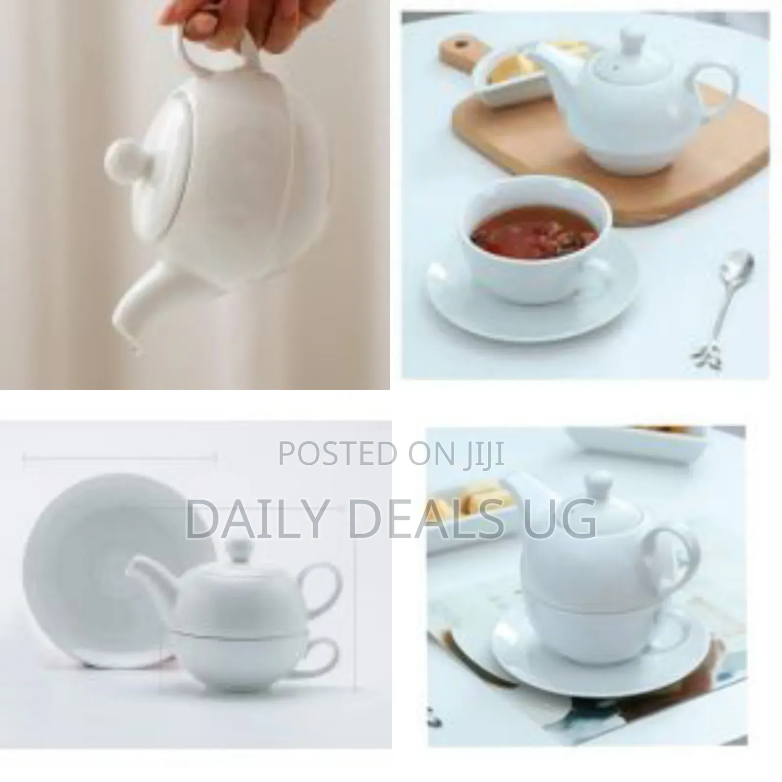 1 Set Porcelain Individual English Tea Set With Teapot