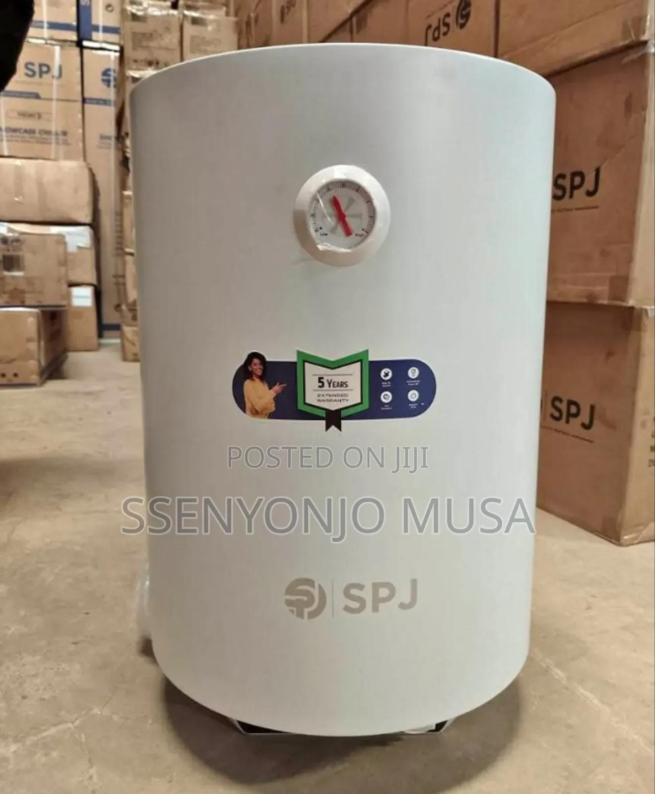 Spj 50l Electric Water Heater – 2000w Instant Heating, 30°–75°C.