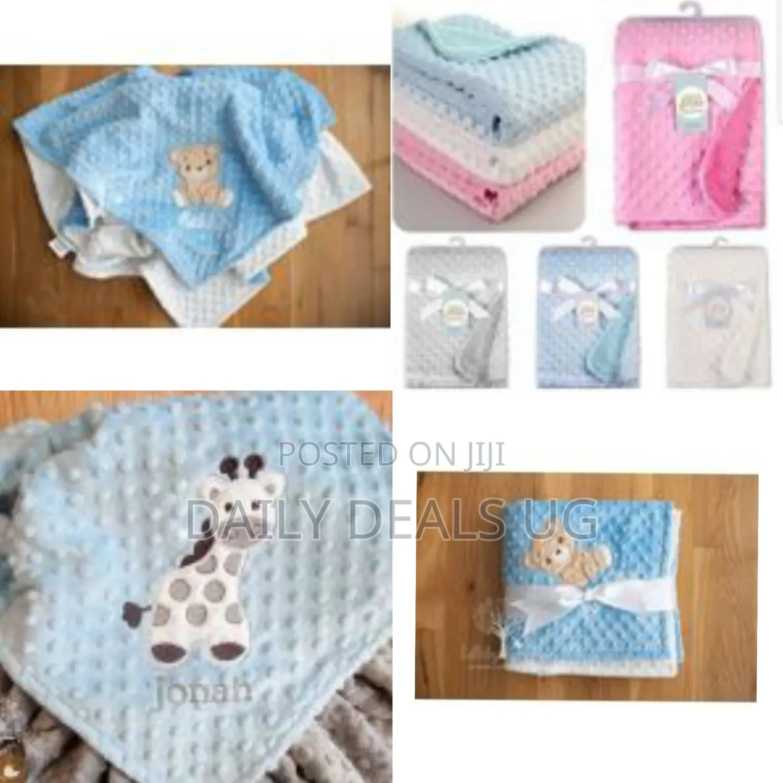 Personalized Customized Newborn Gift Blushing Baby Blanket