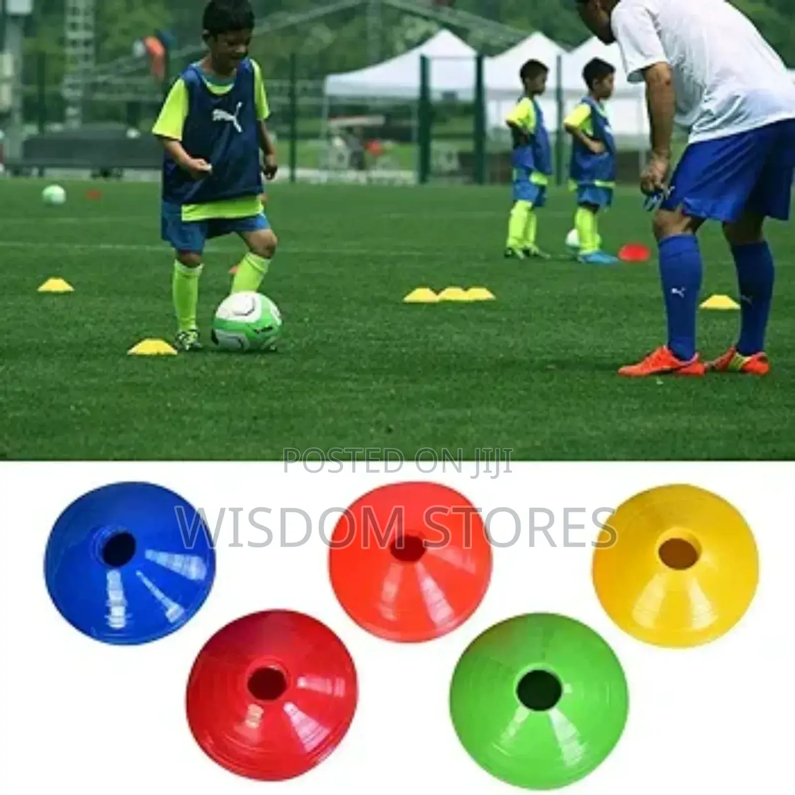 10pcs Football Disc Cones Set