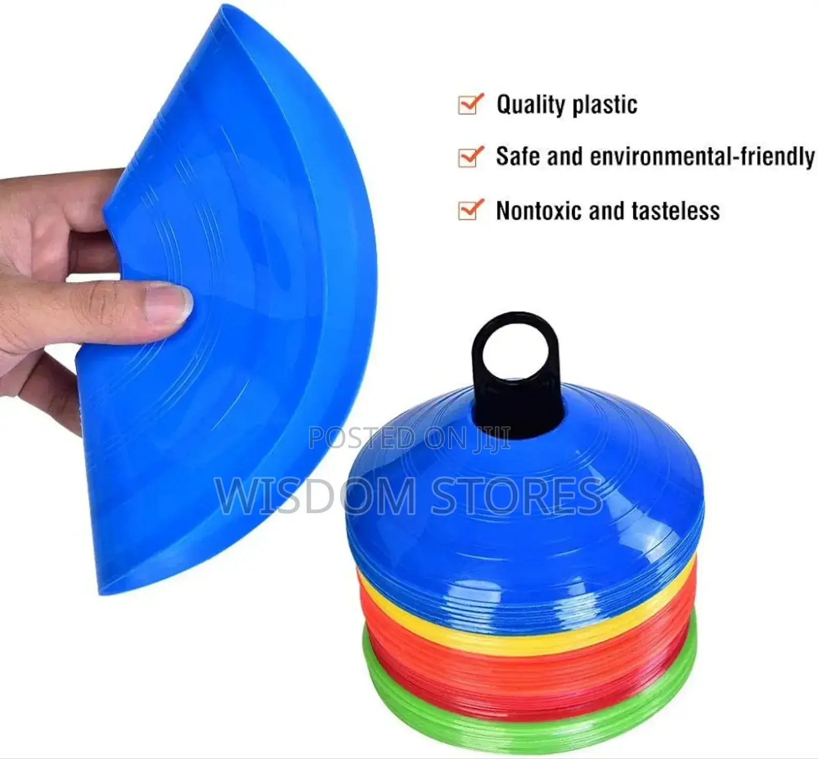 10pcs Football Disc Cones Set