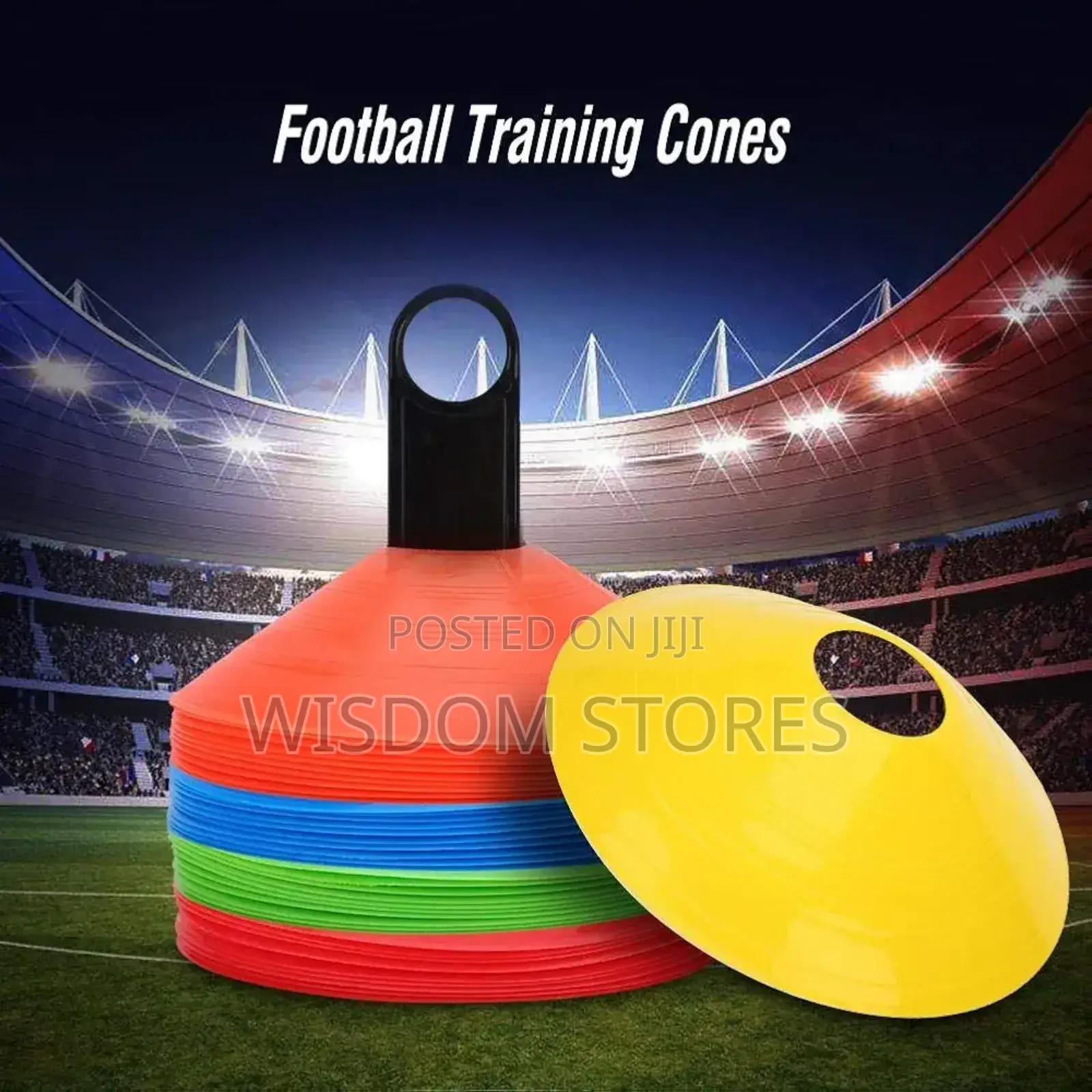 10pcs Football Disc Cones Set