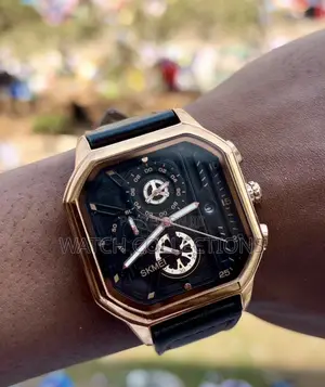 Unique Skmei Leather Watch for Men