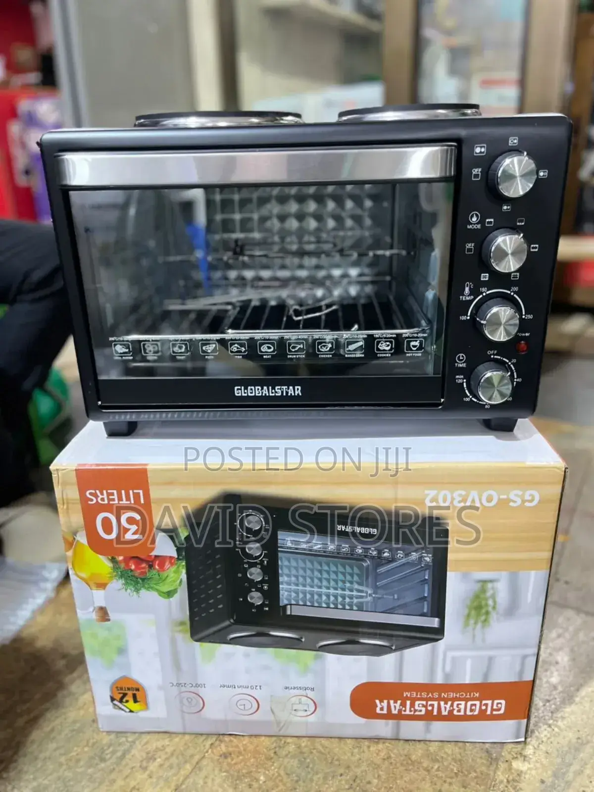 Globalstar Mini Oven With 2 Hot Plates – Gs-Ov302