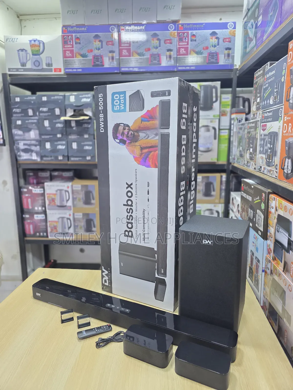 Brand New Dw 5.1channel Soundbar With Two Extra Speakers