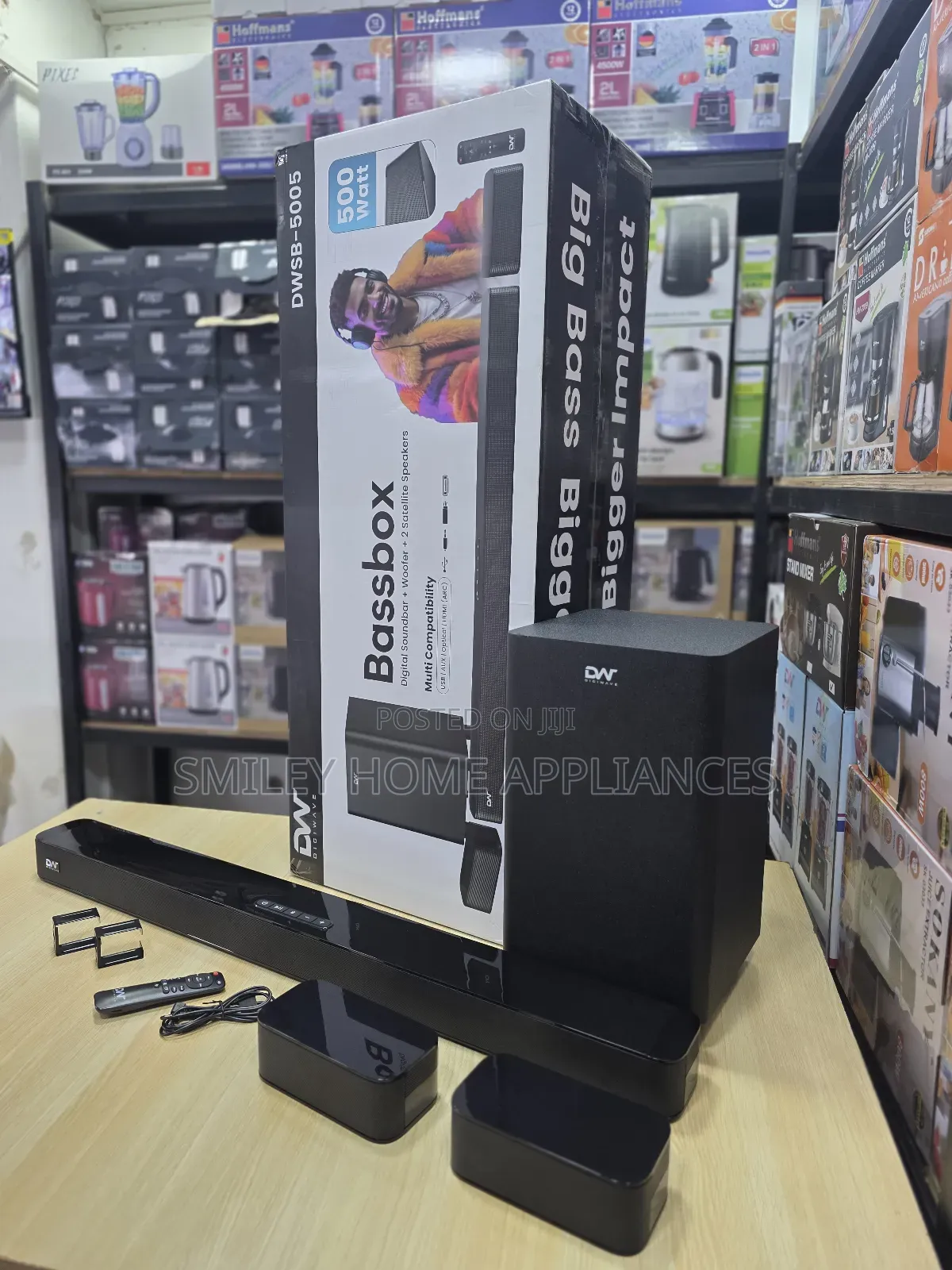 Newly Discounted Dw 500watts 5.1 Channel Soundbar