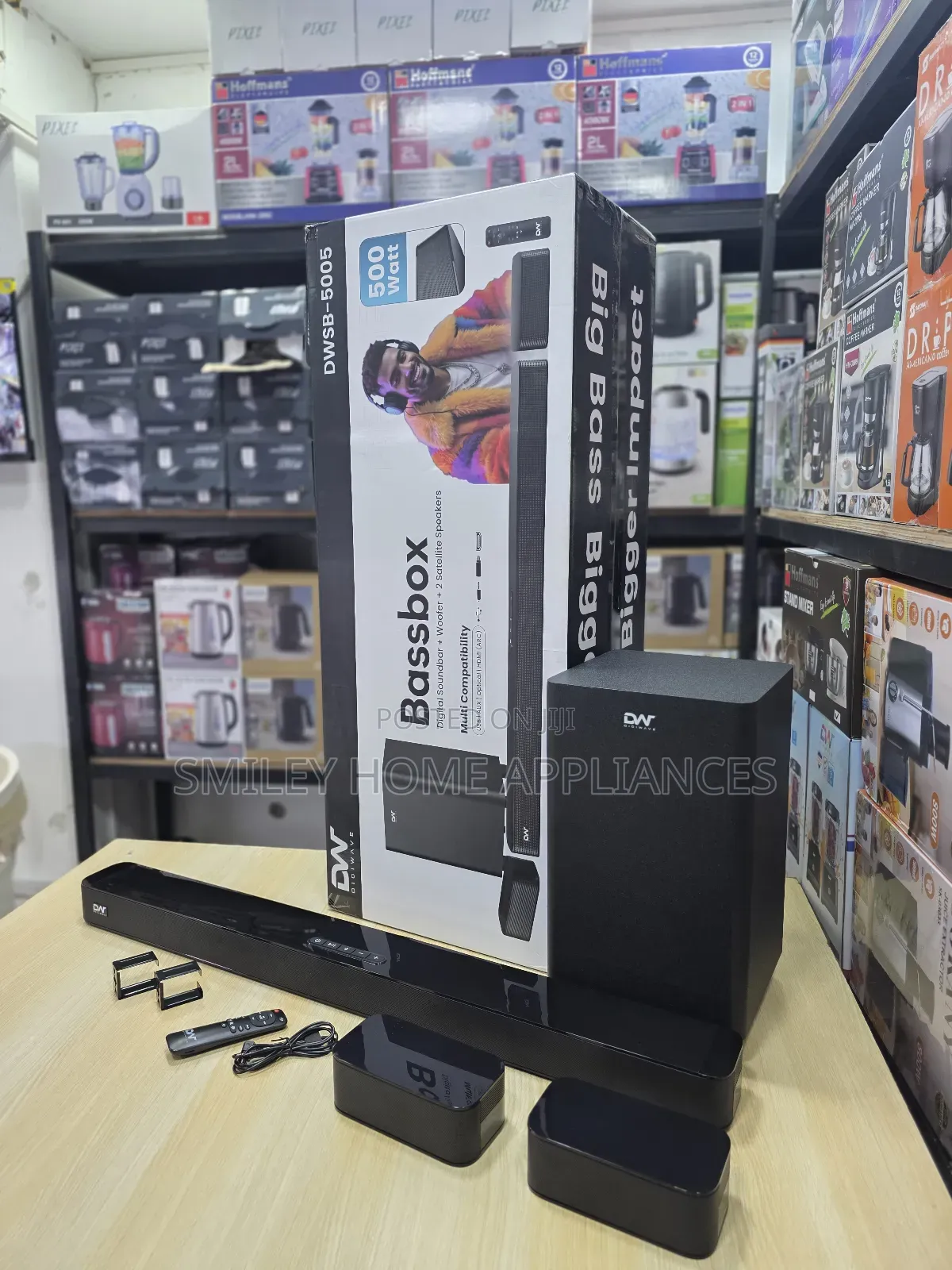 20% Discount Sales on Dw 500wattage 5.1 Channel Soundbar