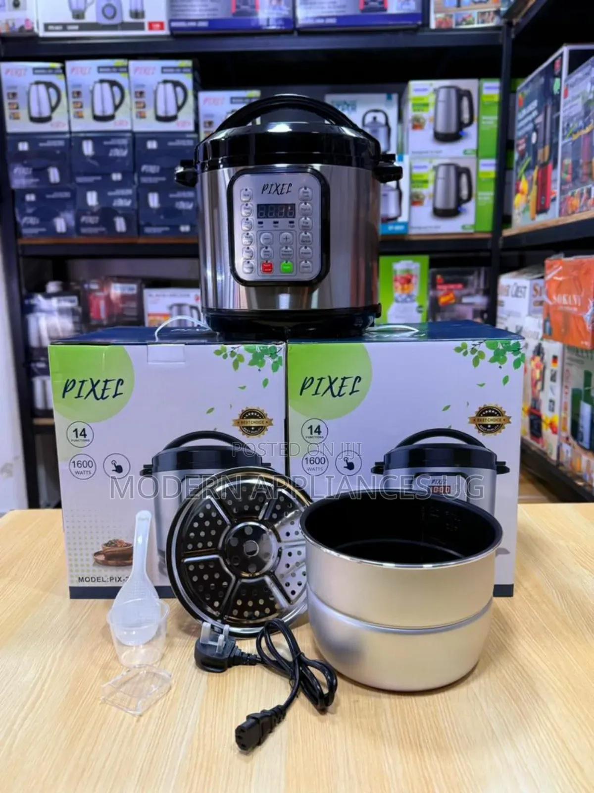 7 Litres Pixel Pressure Cooker With a Steamer