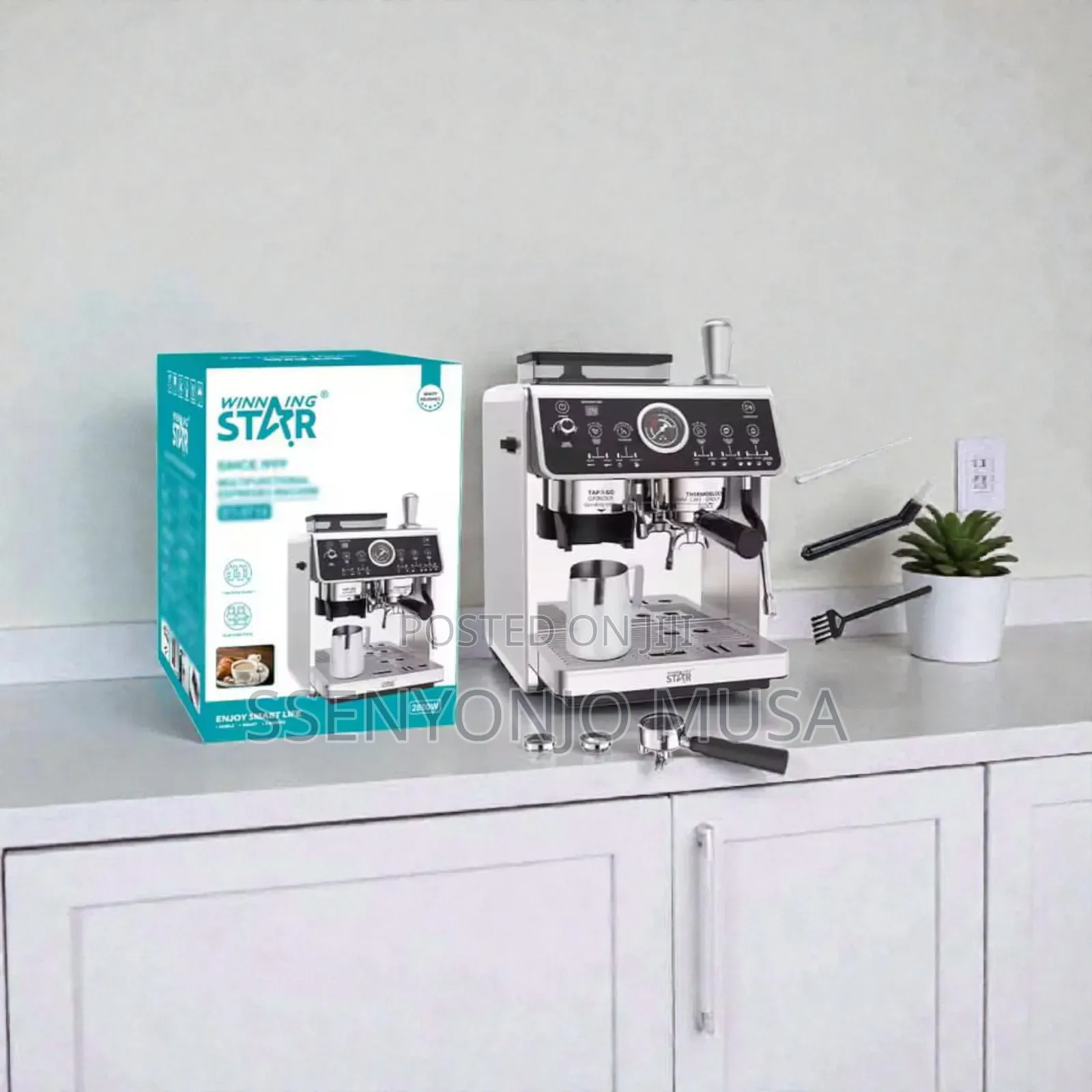 Winning Star Automatic Espresso Coffee Maker –20 Bar 2800w, 2.7l Tank