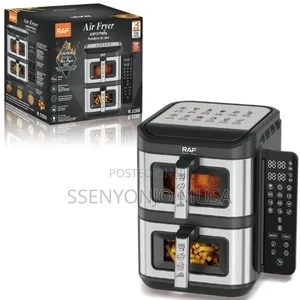 Raf 2800w Dual Basket Air Fryer – 6l + 6l, Touch Screen, 360° Air -