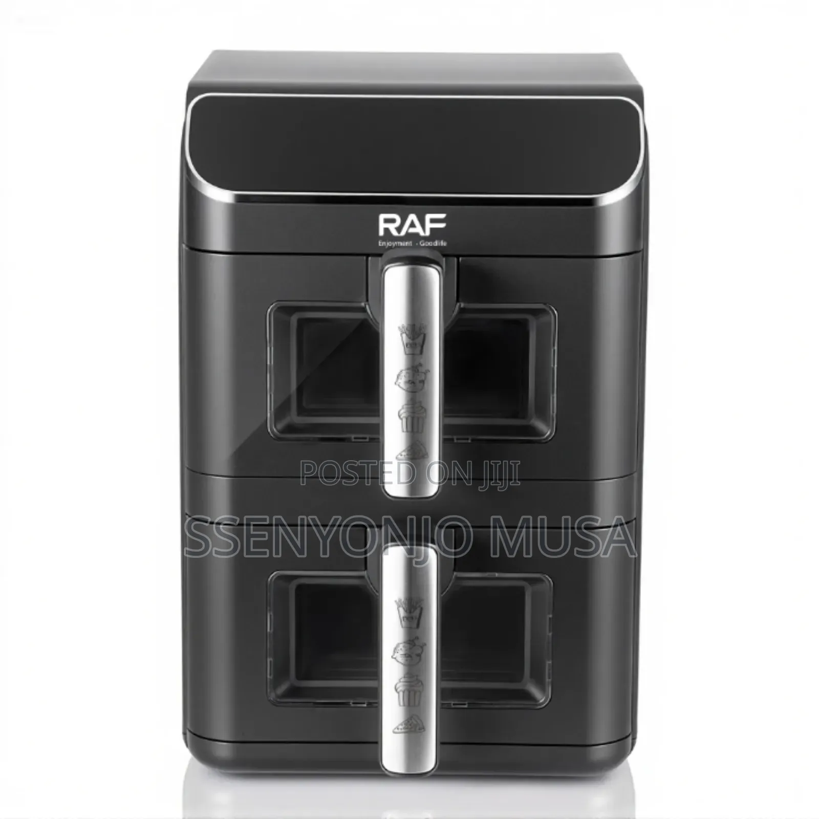 Raf 2800w Dual Basket Air Fryer – 6l + 6l, Touch Screen, 360° Air -