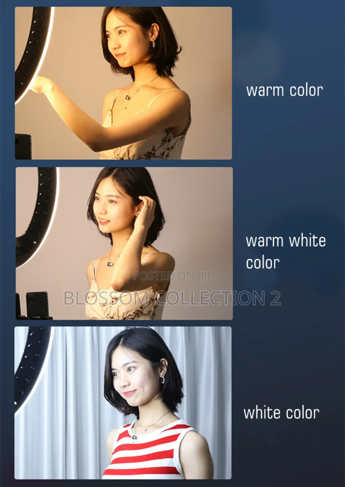 14 Inch Led Ringlight Kit, Phone Holder Adjustable Color Temperature
