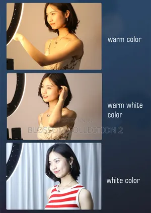 14 Inch Led Ringlight Kit, Phone Holder Adjustable Color Temperature