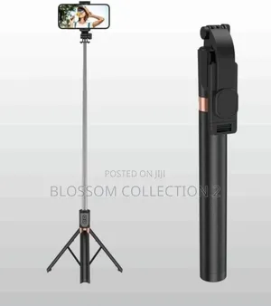 R1-L Portable Selfie Stick With 3 Legs Tripod Stand, Bluetooth 100cm
