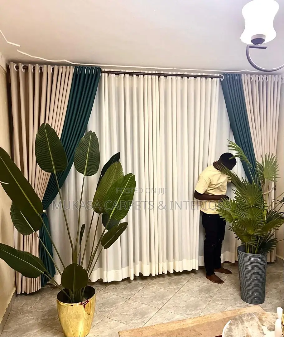 Minimalist Solid Color Curtain