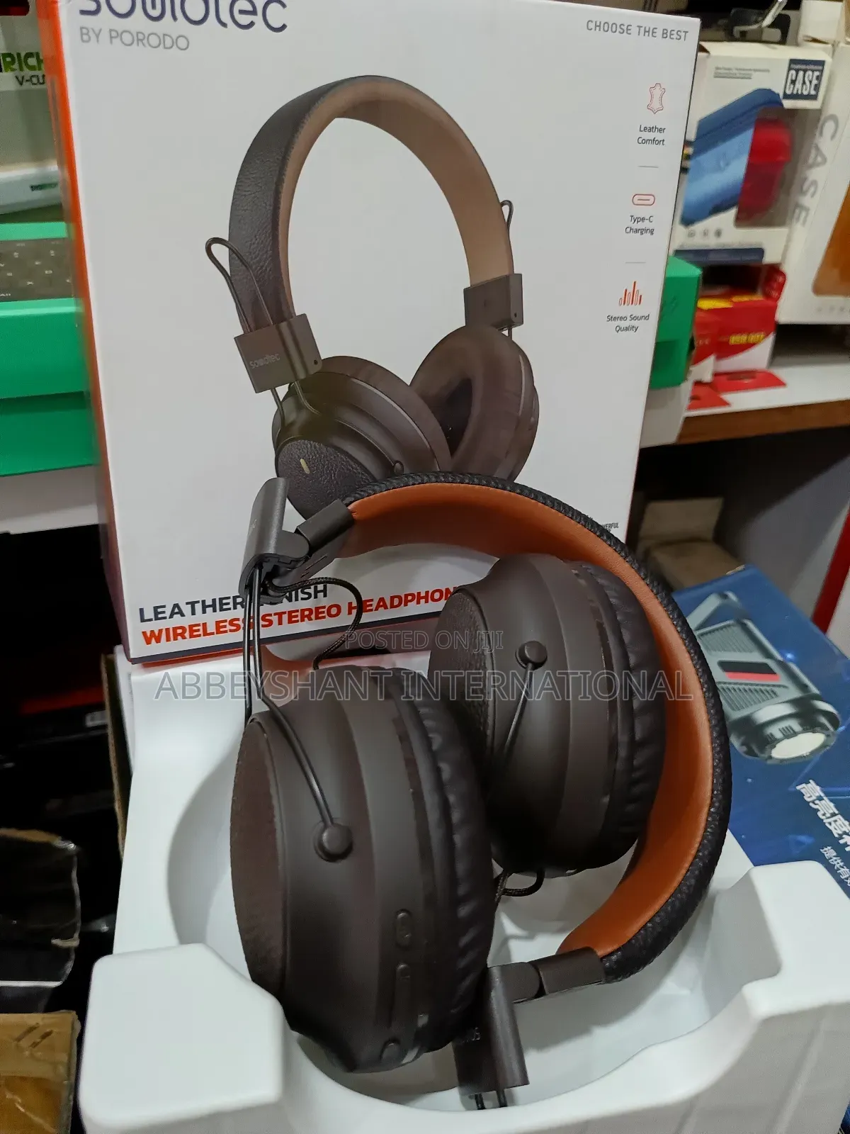 Leatherish Headphones/Wireless Headphones