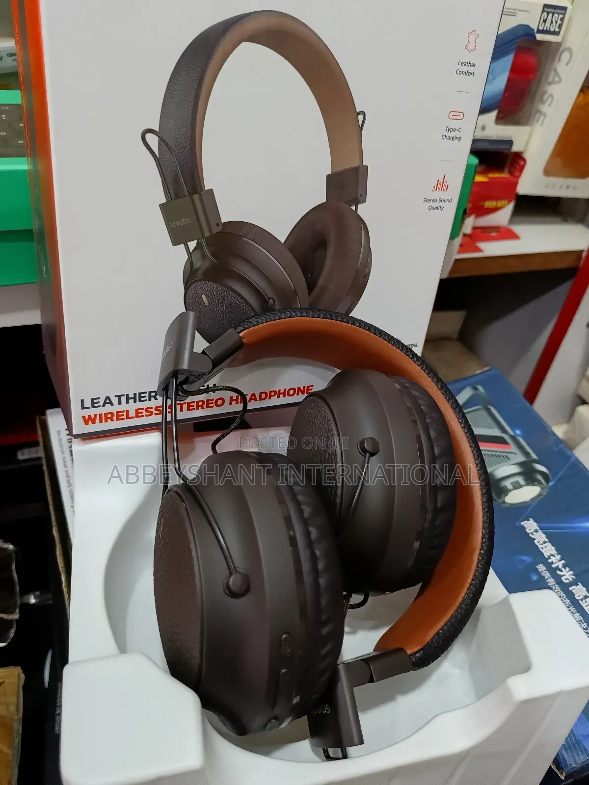Leatherish Headphones/Wireless Headphones