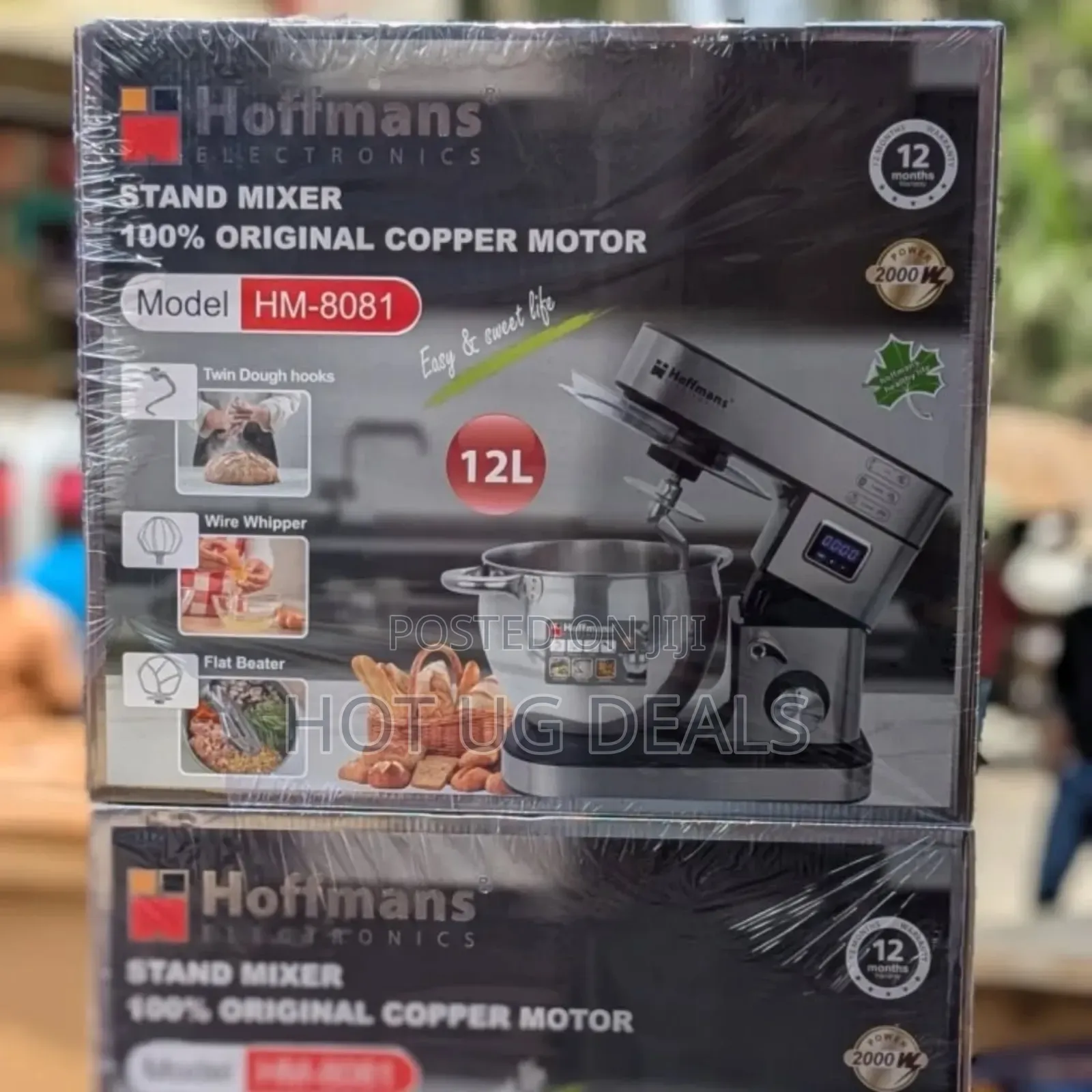 Hoffmans Powerful Electric 12l Commercial Mixer For Kitchen/Homes