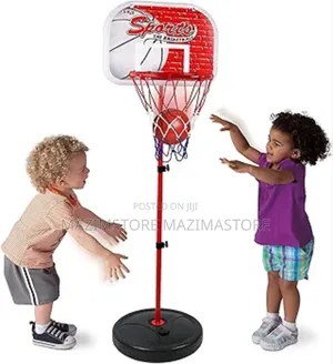 Kids Sport Adjustable Basketball Stand Backboard Nets Ball