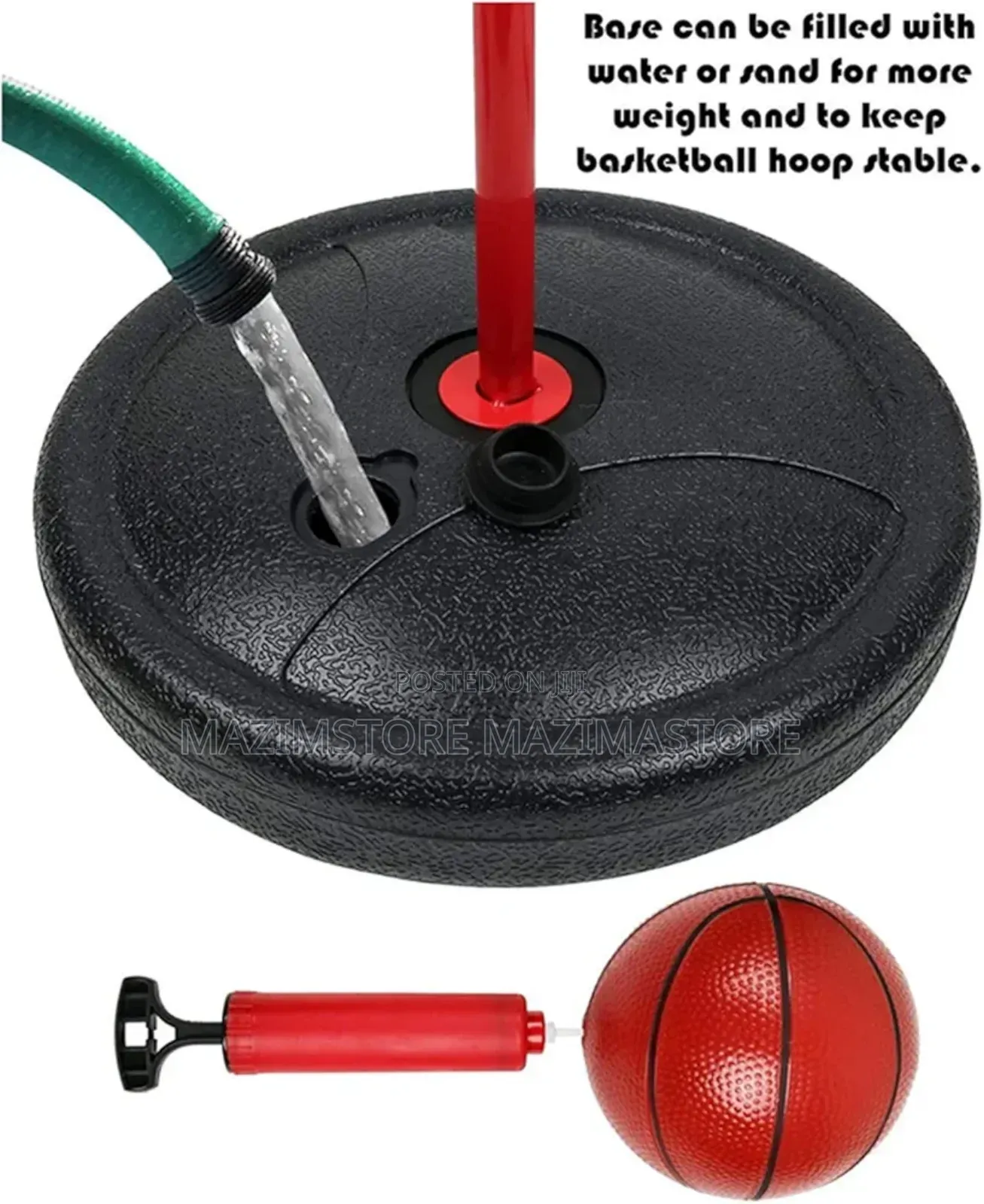 Kids Sport Adjustable Basketball Stand Backboard Nets Ball