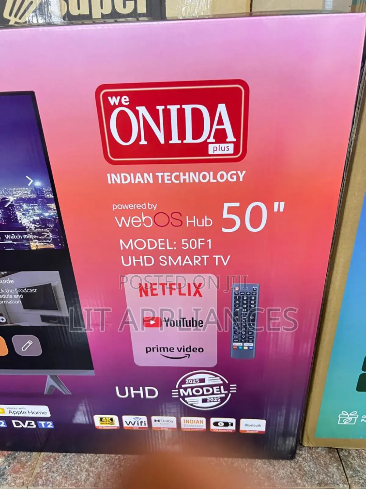 Onida 50inch Uhd Smart Tv 2025 Model With Bluetooth, Apple Home Etc