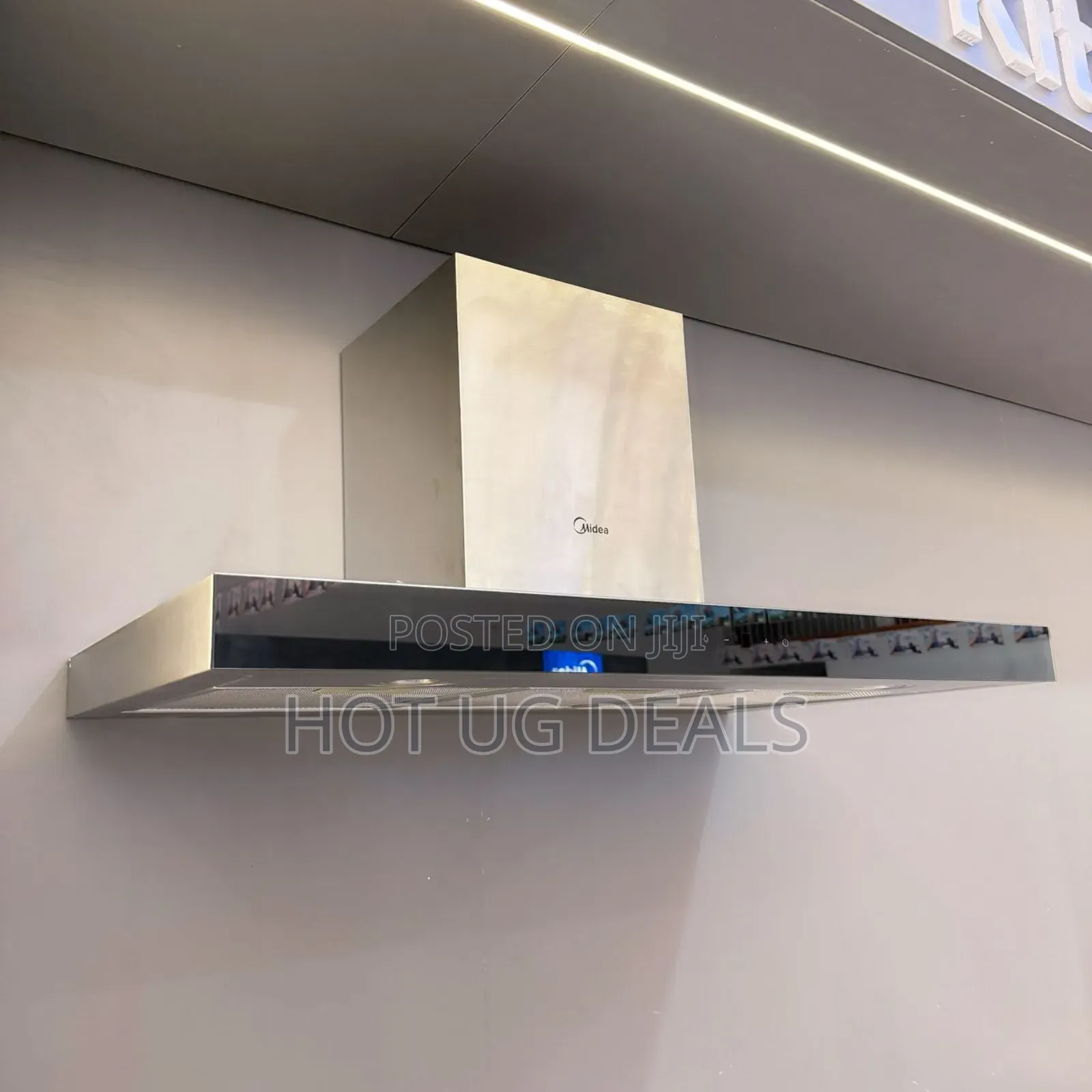 Midea Wall-mounted T-shaped Cooker Hood, 90cm – Stainless Steel