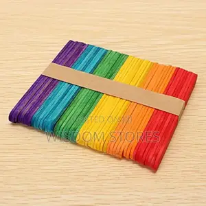 50pcs a Bundle of Ice Cream Sticks 114 * 10 * 2 Mm Popsicle Sticks