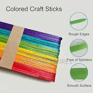 Colored Wooden Ice Cream Sticks